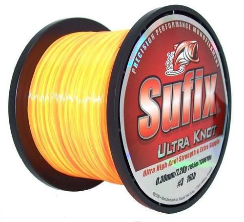 Sufix Vlasec Ultra Knot Oranžovožlutý 0.35mm 890m