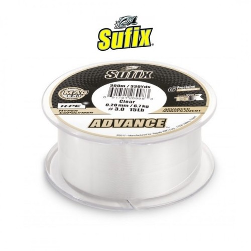 Sufix Vlasec Advance 600m Čirý 0.25mm