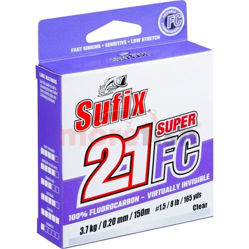 Sufix Fluorocarbon Super 21FC 50m 0.35mm