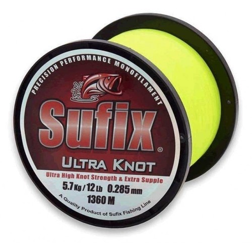 Sufix Vlasec Ultra Knot  žlutý 0.23mm 1950m