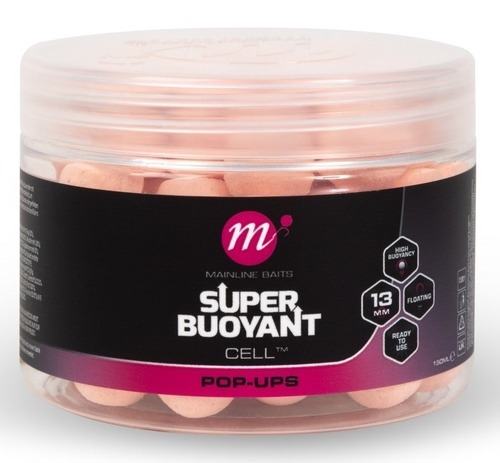 Mainline Pop Up Super Buoyant Cell 13mm, 150ml White-Bílý