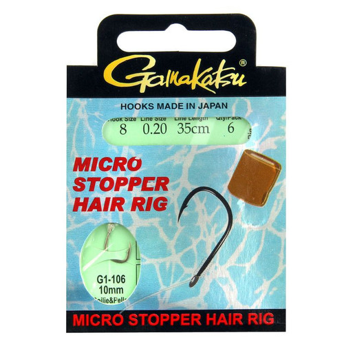 Gamakatsu Návazec G1-106 Micro Stopper Hair Rig Size 10 0,20mm 35cm