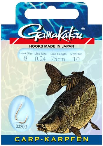 Gamakatsu Návazec BKD 3320G Carp Size 10 0,22mm 75cm