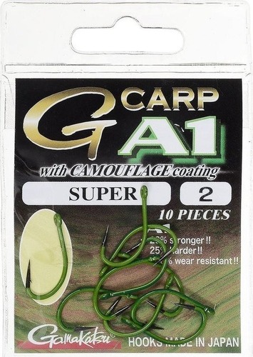 Gamakatsu Háček G Carp A1 Super Size 4, Dark Forest and Apple Green