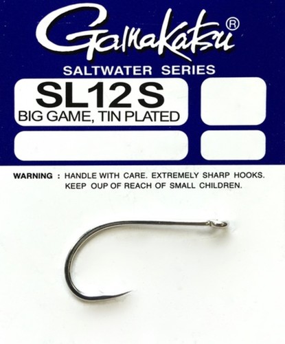 Gamakatsu Háček SL-12S Big Game, Tin Plated Size 1/0