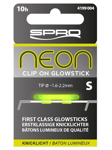 Spro Chemické světlo s klipem Neon cilp on glow Stick Size S