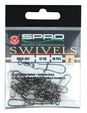 Spro Karabinka Black Rolling Swivel+Fastlock Snap Size 6, 21kg