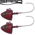 Spro Jigová Hlava Fish Head Jig Extra Sharp Size 4/0, 15g, Red