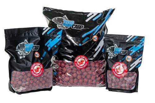 Top Carp Boilie Intensiv Carp Feed Strawberry/Chilli 20mm, 10kg