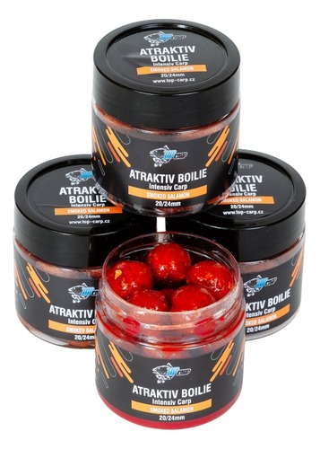Top Carp Boilies v dipu  Atractiv boilie Intensiv Carp 150ml Smoked Salmon
