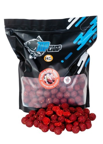 Top Carp Trvanlivé Boilies Premium Carp Frankfurtská klobása 20mm, 3kg