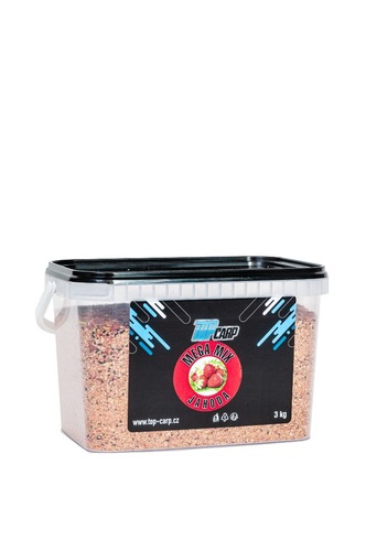 Top Carp Krmitková směs Megamix 3 kg Kbelík Jahoda