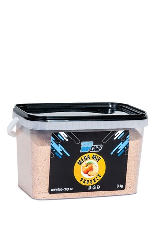 Top Carp Krmitková směs Megamix 3 kg Kbelík Broskev