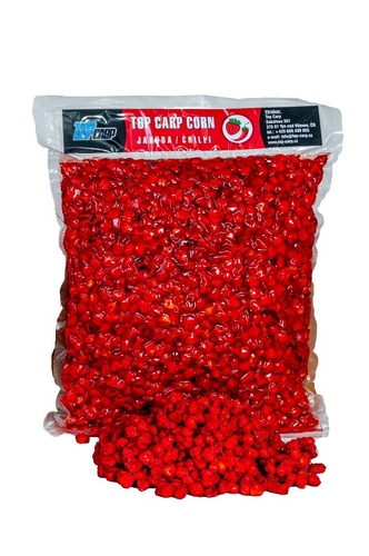 Top Carp Vařená Kukuřice Flavored Corn 3kg Jahoda/Chilli