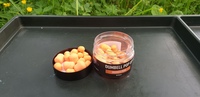 Top Carp Dumbell Pop Up Visual 10/15mm, 100ml Broskev-Pepř