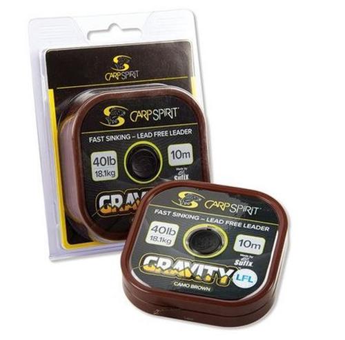 Carp Spirit Olověnka Gravity LFL Fast Sinking Lead Free Leader 10 m 20,4 kg 45 lb Camo Brown