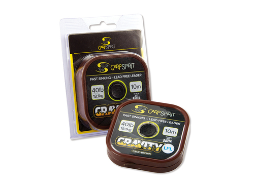 Carp Spirit Olověnka Gravity LFL Fast Sinking Lead Free Leader 10m 18,1 kg 40 lb Camo Green