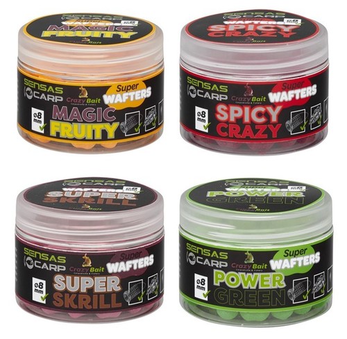 Sensas Carp Super Wafters 8mm 60g Sweet Magic