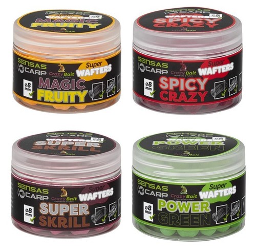 Sensas Carp Super Wafters 8mm 60g Sweet Magic