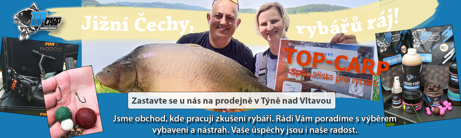 Navštivte naši prodejnu rybářských potřeb v týně nad Vltavou
